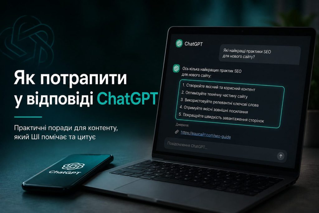 Як потрапити у відповіді ChatGPT