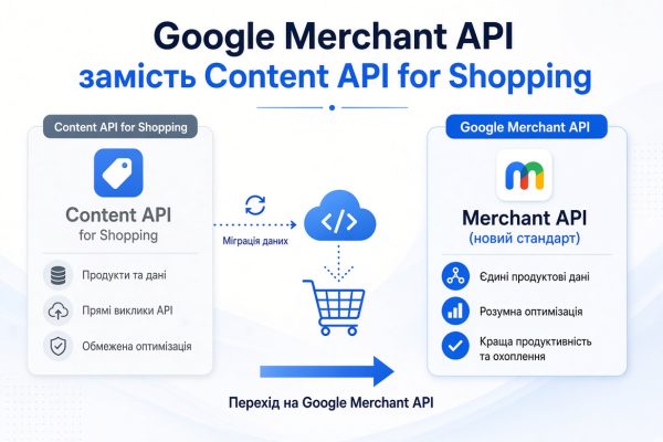 Google Merchant API замість Content API for Shopping: що зміниться для вашого магазину