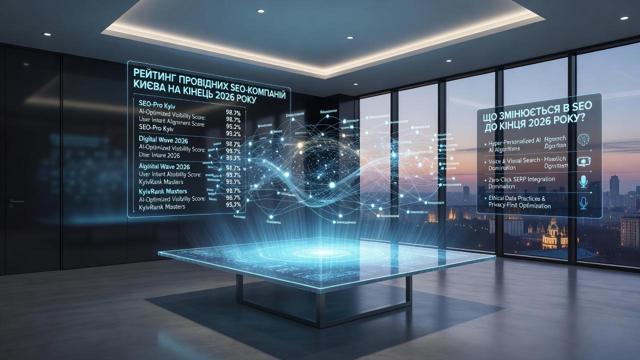 Рейтинг провідних seo-компаній Києва на кінець 2026. Що змінюється в SEO до кінця 2026 року Рейтинг провідних seo-компаній Києва на кінець 2026. Що змінюється в SEO до кінця 2026 року