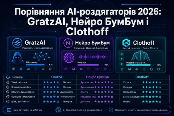 Порівняння AI-роздягаторів 2026